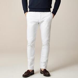 J Crew Men's 484 Slim Fit Stretch Chino Pant  34 x 32 White AR855